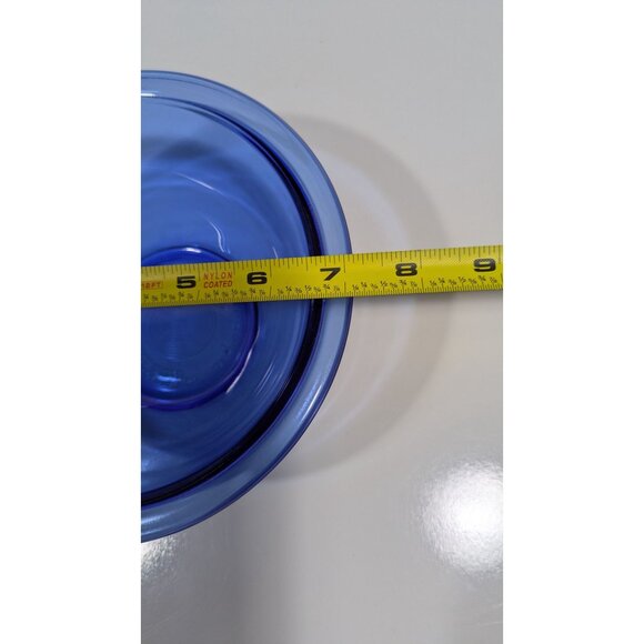 Blue Pyrex 1QT Mixing Bowl Glass Kitchenware - Picture 8 of 16